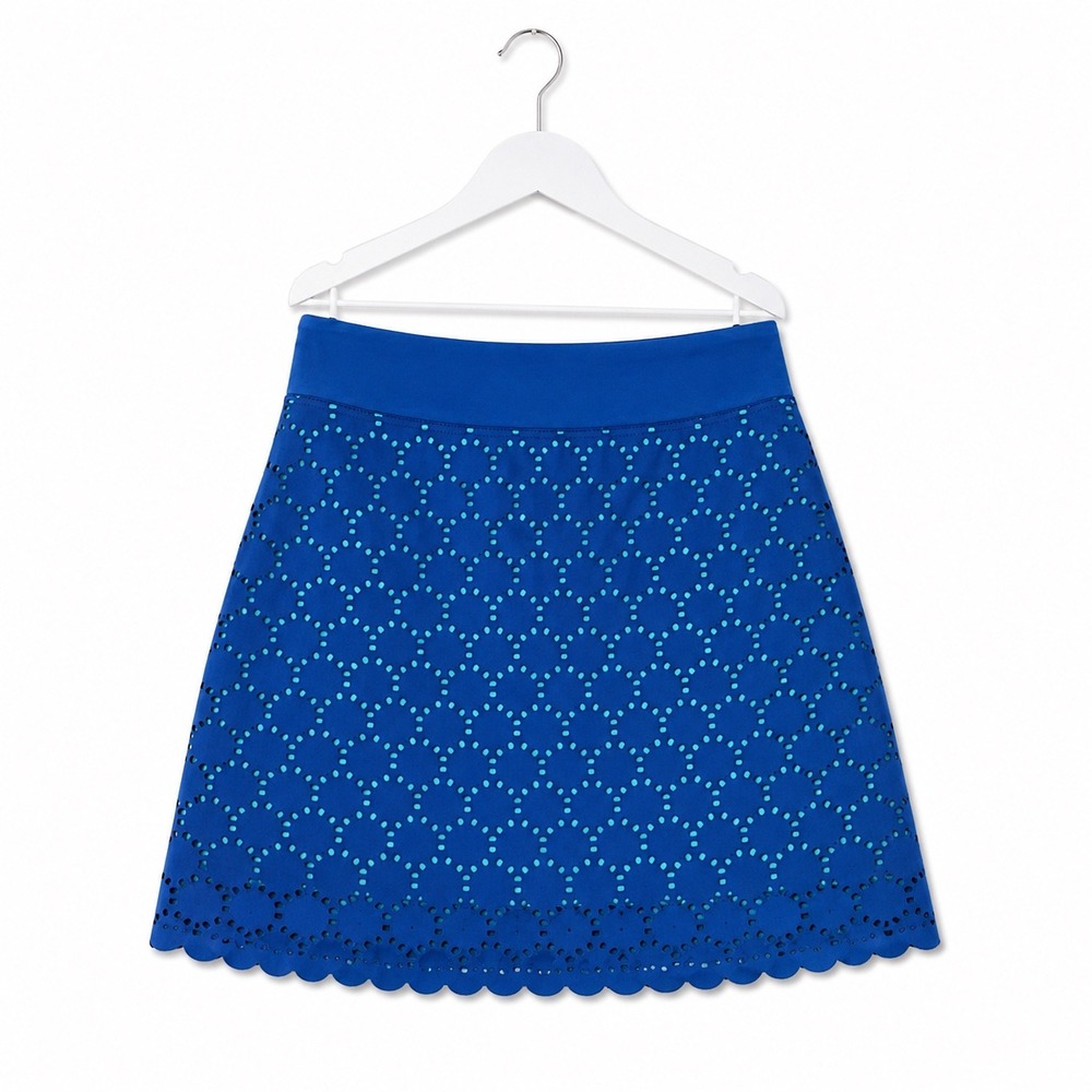Title Nine Womens Nimblene Tennis Skort Laser Cut Scalloped Size XS Pickleball